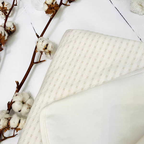 Плед детский Bebika (13/17-5), состав: верх - 80% натуральный хлопок, 20% полиэстер; подкладка 100% хлопок; наполнитель - микрофайбер, р-р 90х90 см